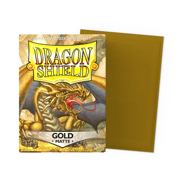 Dragon Shield - Matte Sleeves - Standard Size - Gold