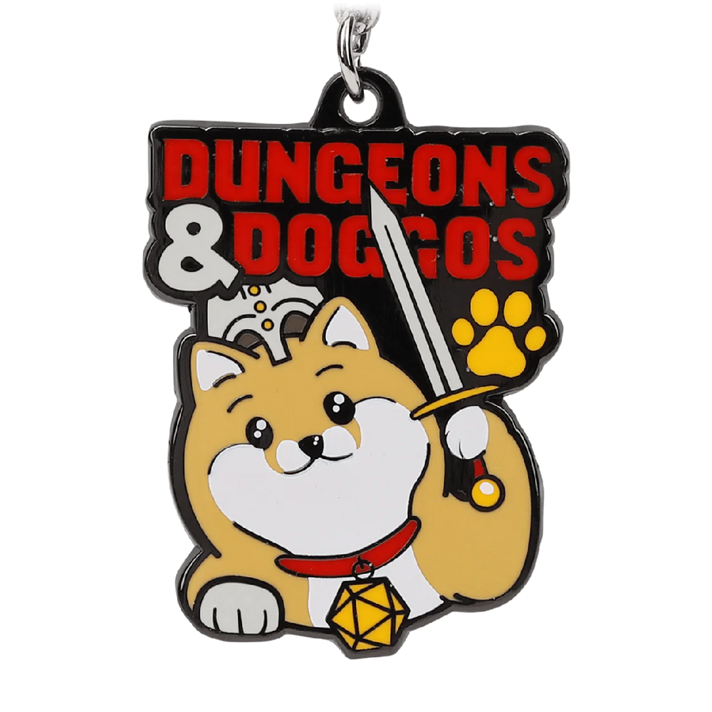 GlassStaff Metal Keychain - Dungeons & Doggos