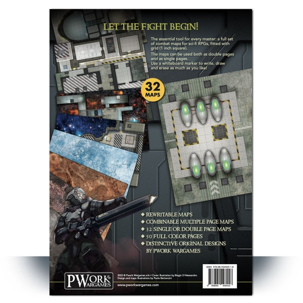 PWork Wargames Combat Book 2: Science fiction Rewritable Combat Maps for Tabletop RPGs