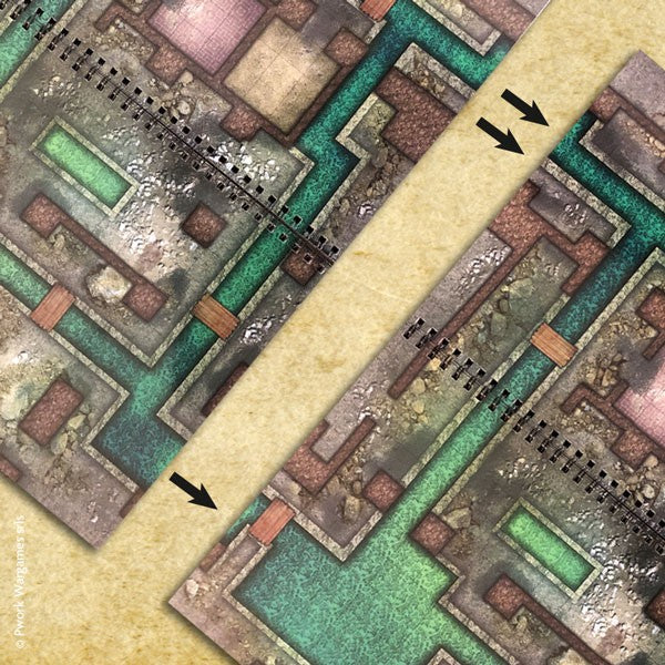 PWork Wargames Combat Book: Rewritable Combat Maps for Tabletop RPGs - 45 Maps
