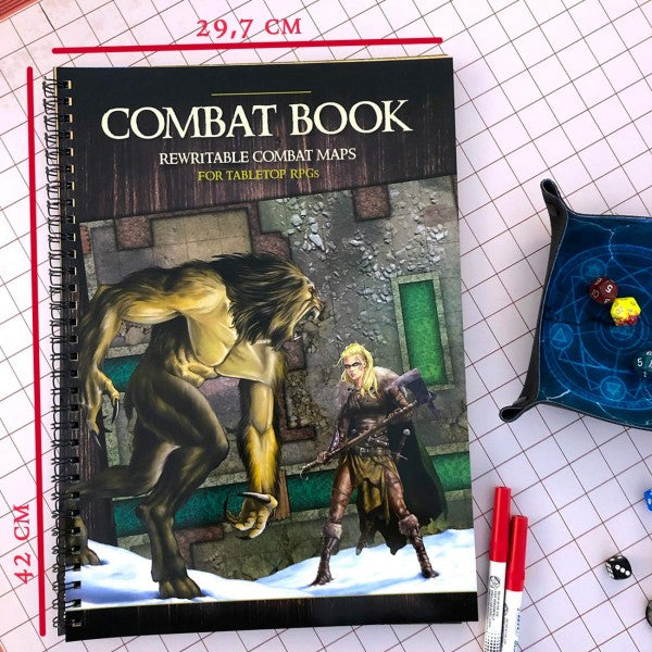 PWork Wargames Combat Book: Rewritable Combat Maps for Tabletop RPGs - 45 Maps