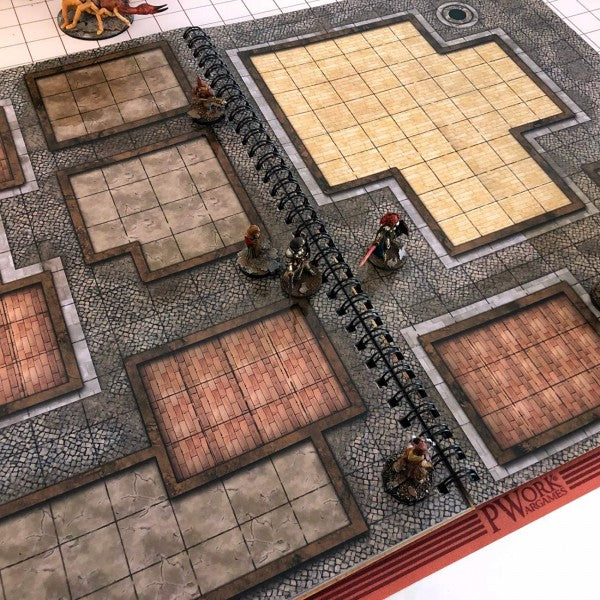PWork Wargames Combat Book: Rewritable Combat Maps for Tabletop RPGs - 45 Maps