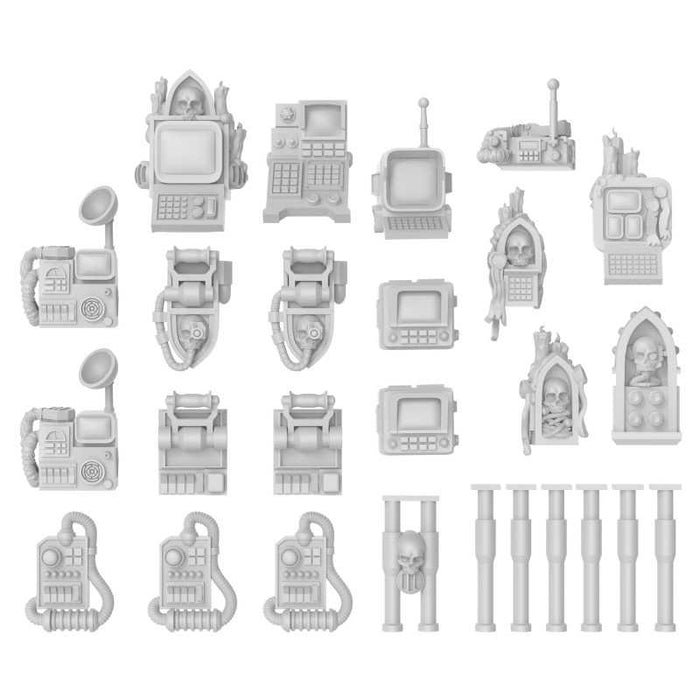 Resin Bits - Computer Terminals with Skulls
