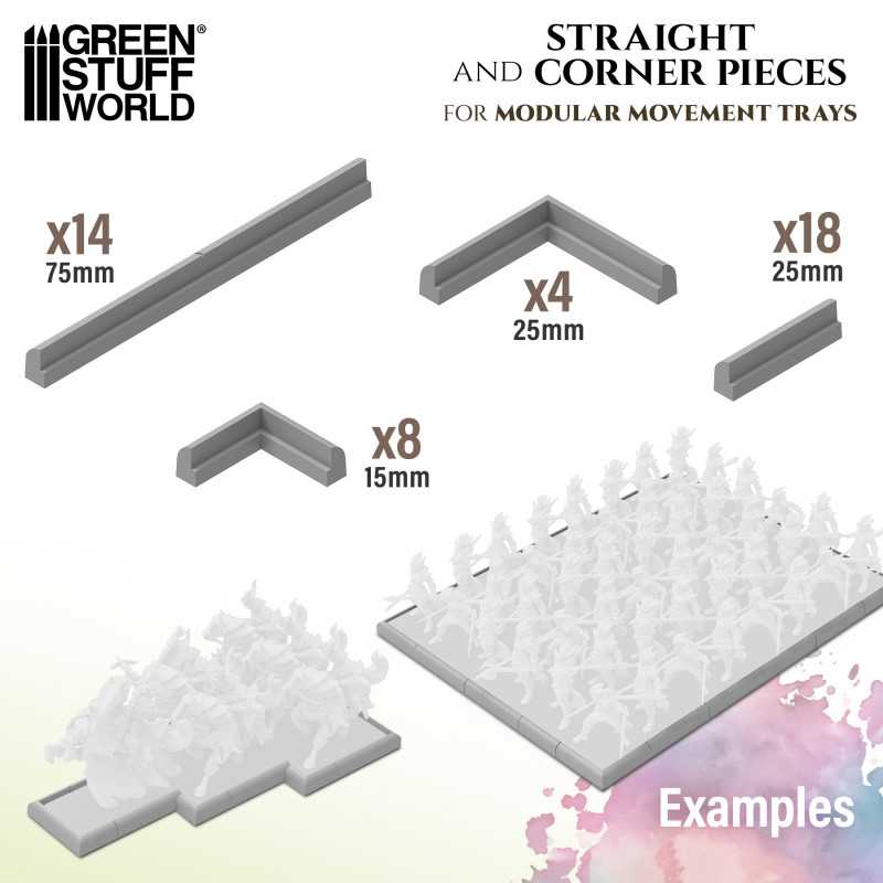 Corners for Modular Movement Trays