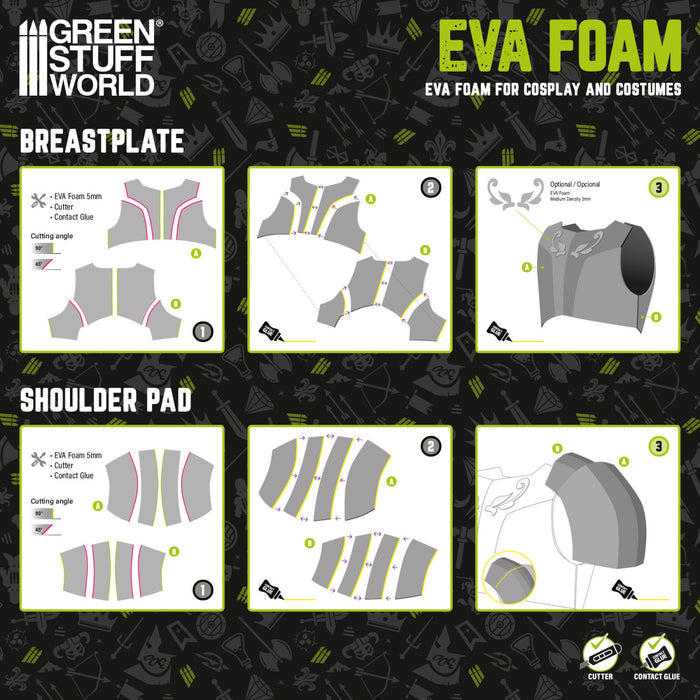 EVA Foam - Medium Density - Light Grey 5mm