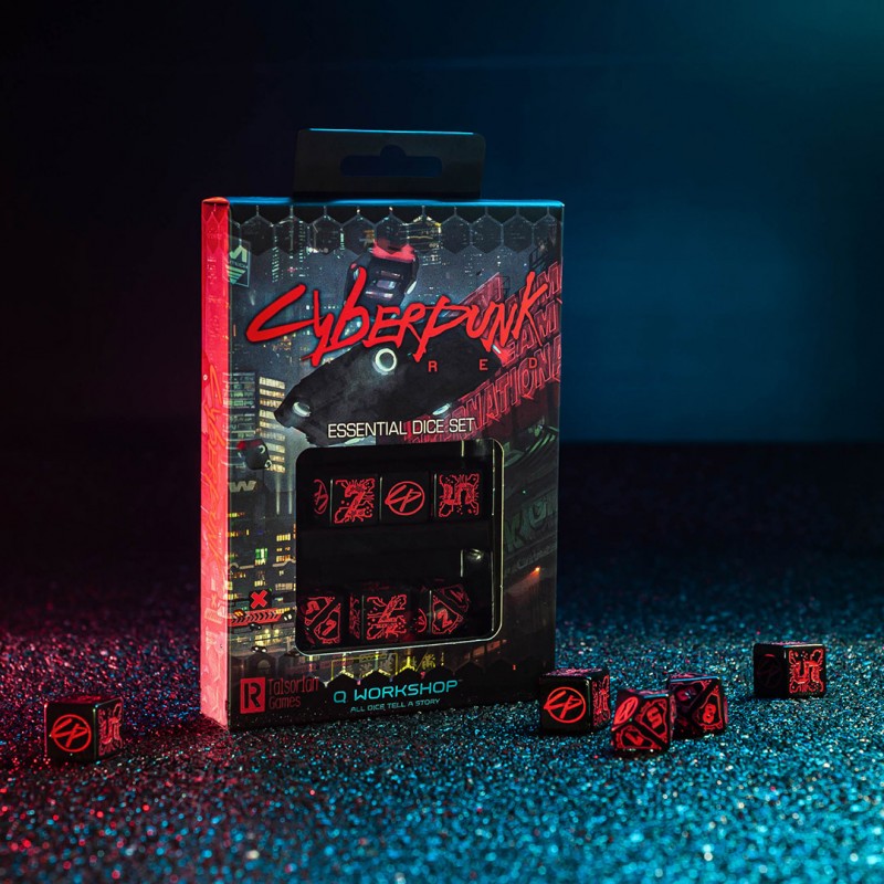 Cyberpunk RED: Night City Essential Dice Set