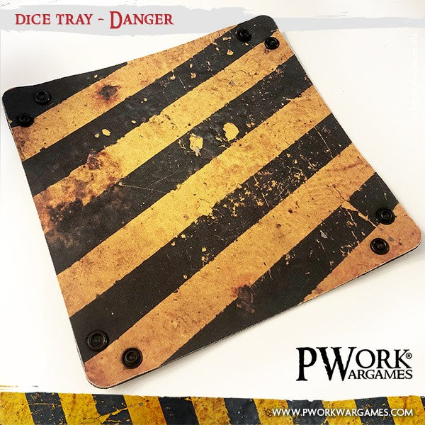 PWork Wargames Dice Tray - Danger