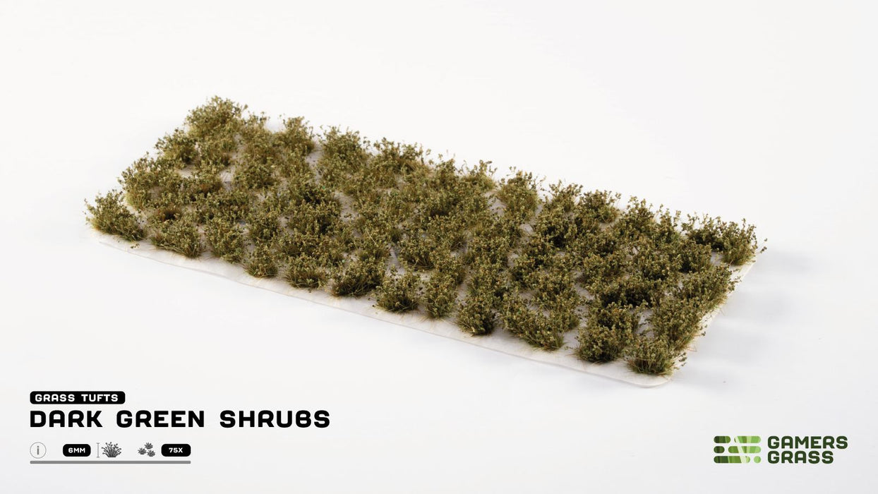GamersGrass Static Grass Tufts - Dark Green Shrubs