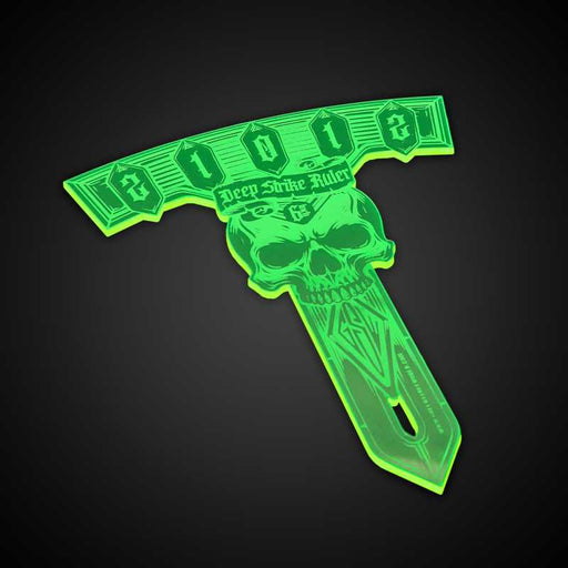 Green Stuff World - Deep Strike Ruler Template 6" - Fluor Green