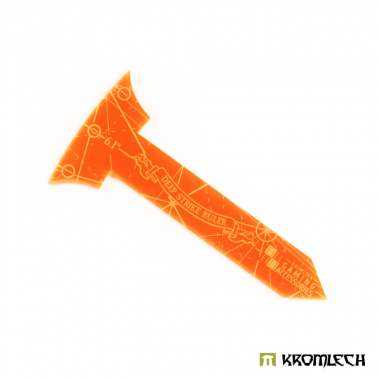 Deep Strike Ruler Template 6" - Small Perimeter - Orange