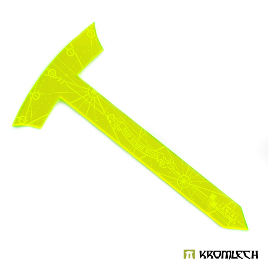 Deep Strike Ruler Template 9" - Medium Perimeter - Green