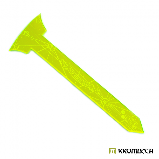 Deep Strike Ruler Template 9" - Small Perimeter - Green