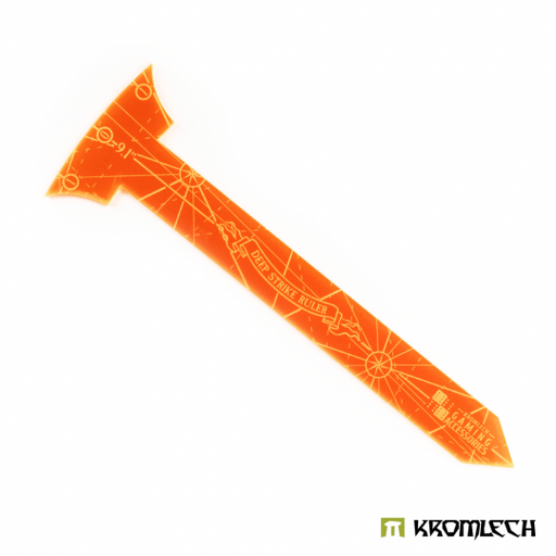 Deep Strike Ruler Template 9" - Small Perimeter - Orange