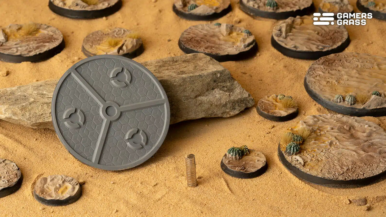 GamersGrass Deserts of Maahl Bases - x2 Round 60mm
