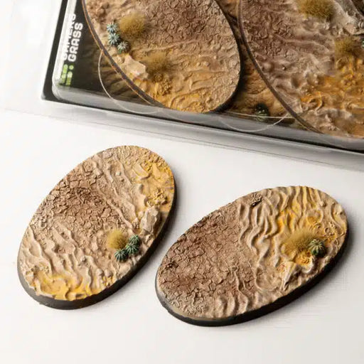 GamersGrass Deserts of Maahl Bases - x2 Oval 90mm