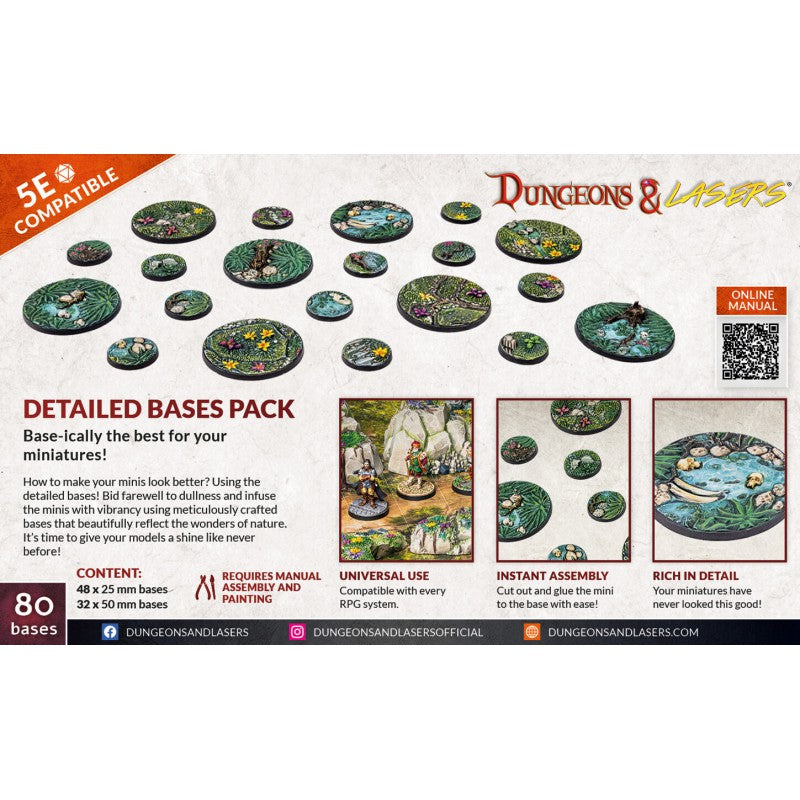 Dungeons & Lasers - Detailed Bases Pack