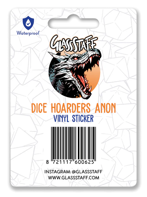 GlassStaff Sticker - Dice Hoarders Anon