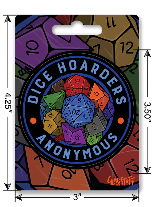 GlassStaff Sticker - Dice Hoarders Anon