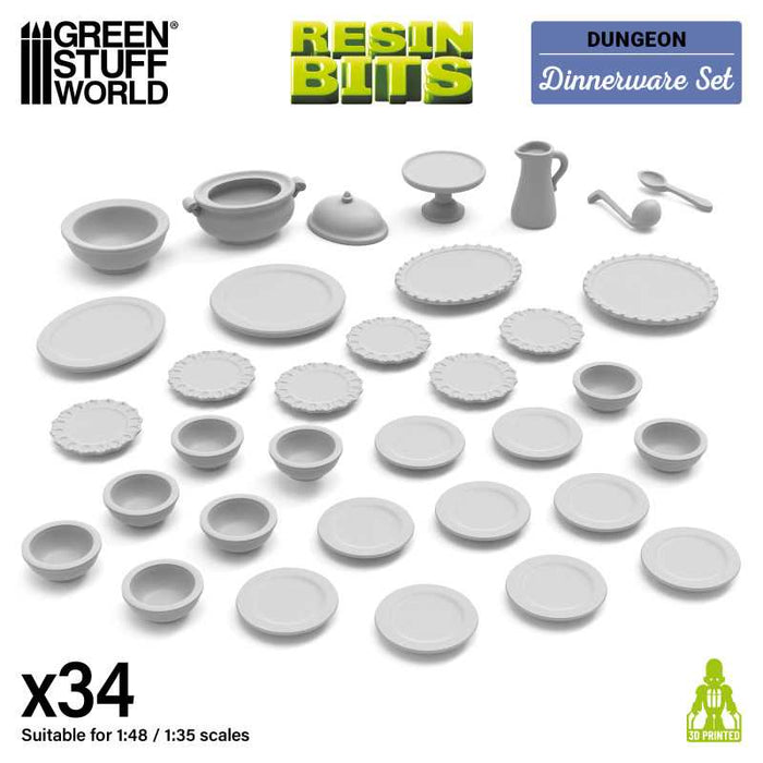 Resin Bits - Dinnerware Set