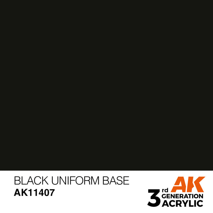 AK Interactive Figure Series - Black Uniform Base - 18ml