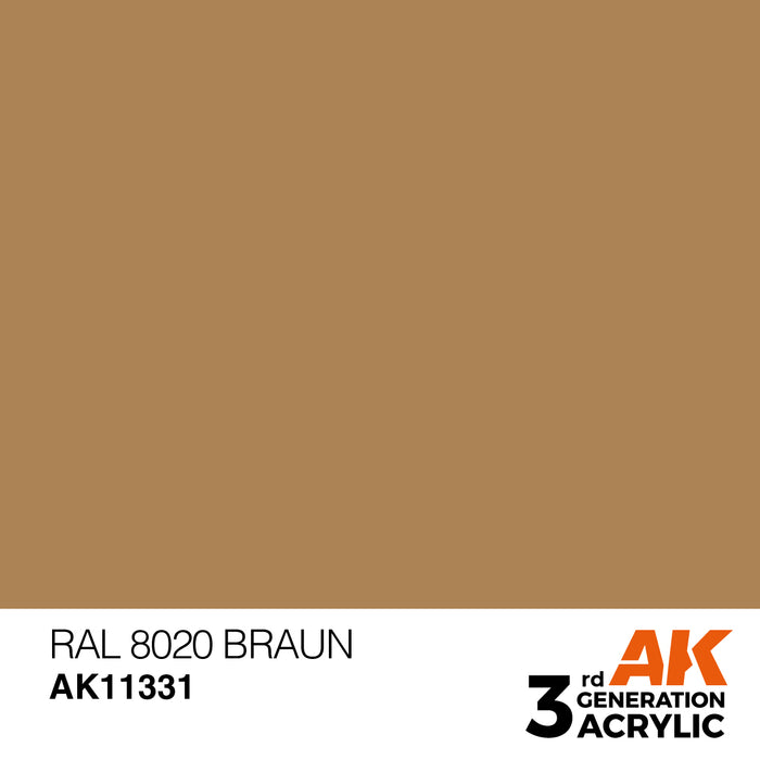 AK Interactive AFV Series - RAL 8020 Braun - 18ml