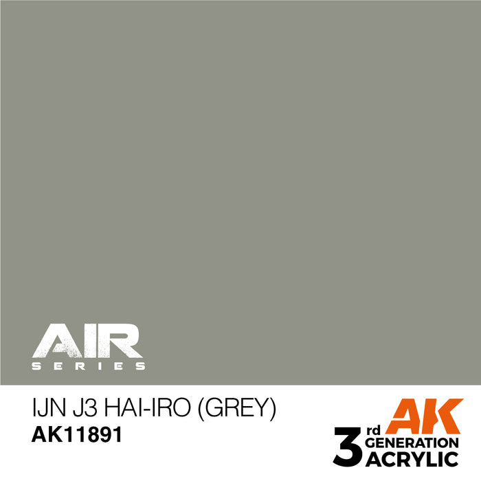 AK Interactive Air Series - IJN J3 Hai-iro (Grey) - 18ml