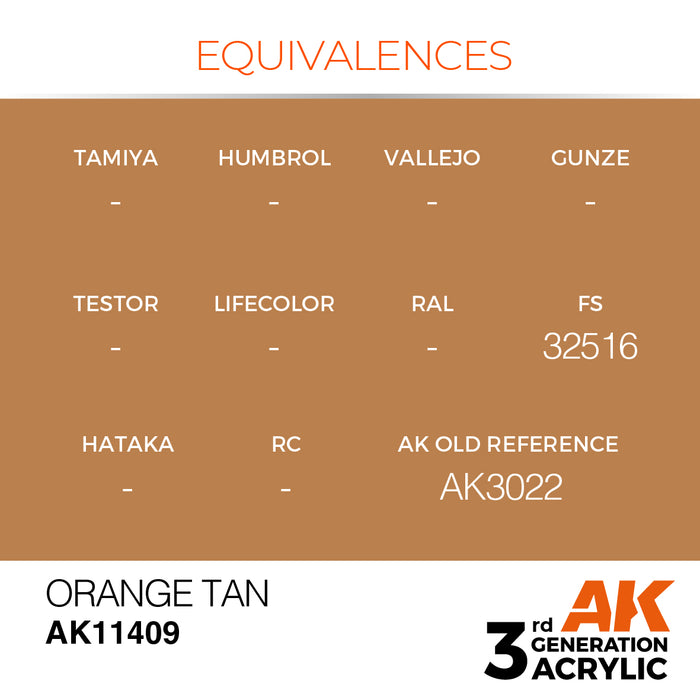 AK Interactive Figure Series - Orange Tan - 18ml