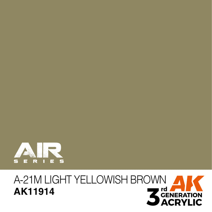 AK Interactive Air Series - A-21m Light Yellowish Brown - 18ml