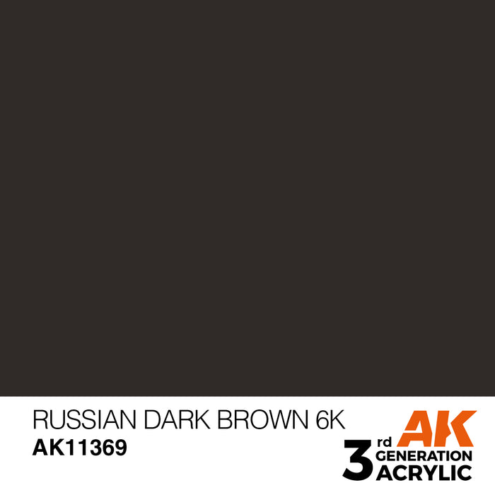 AK Interactive AFV Series - Russian Dark Brown 6K - 18ml