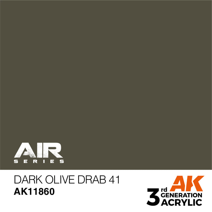 AK Interactive Air Series - Dark Olive Drab 41 - 18ml