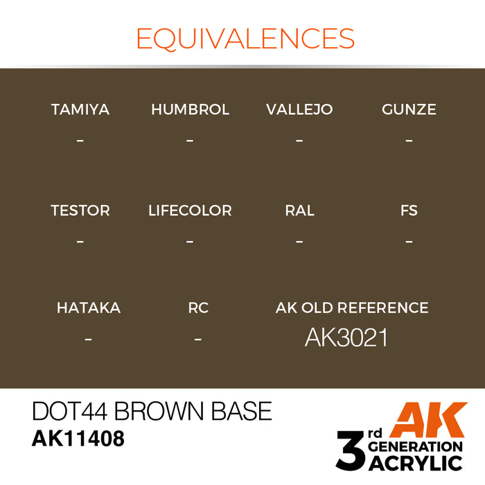 AK Interactive Figure Series - Dot44 Brown Base - 18ml