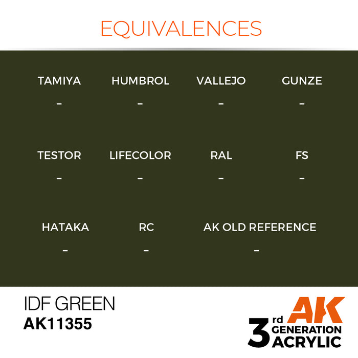 AK Interactive AFV Series - IDF Green - 18ml