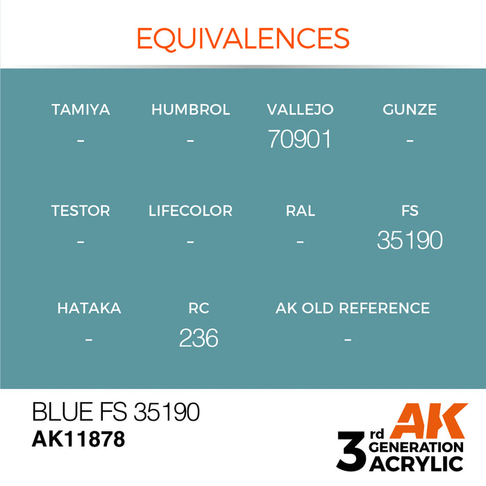 AK Interactive Air Series - Blue FS 35190 - 18ml
