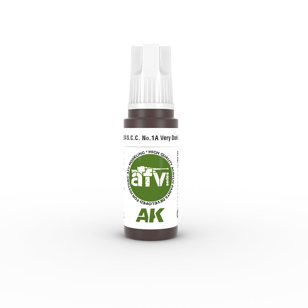 AK Interactive AFV Series - S.C.C. No.1A Very Dark Brown - 18ml