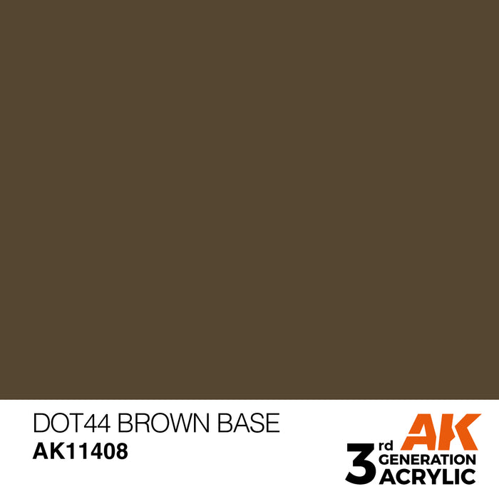 AK Interactive Figure Series - Dot44 Brown Base - 18ml