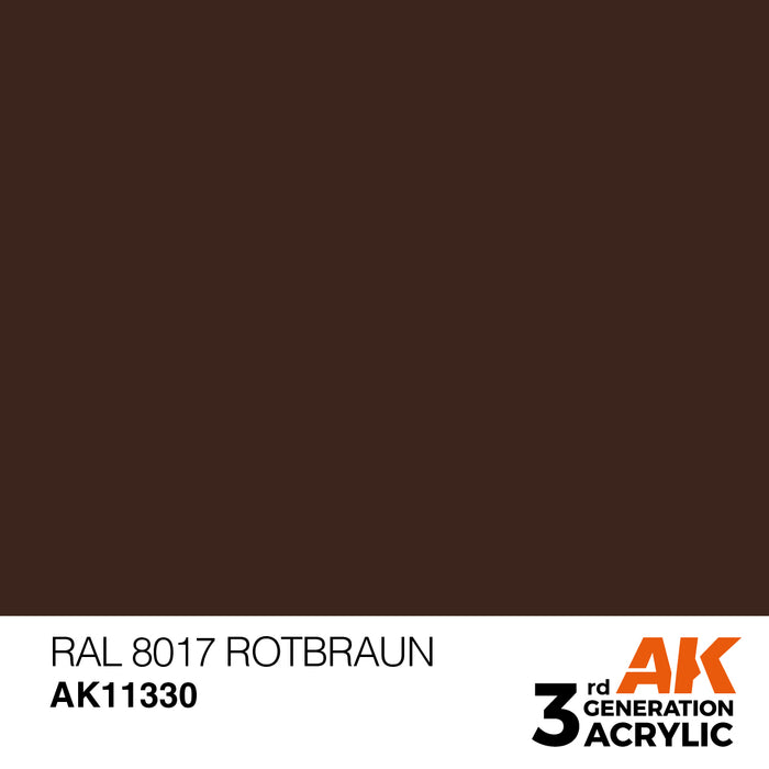 AK Interactive AFV Series - RAL 8017 Rotbraun - 18ml