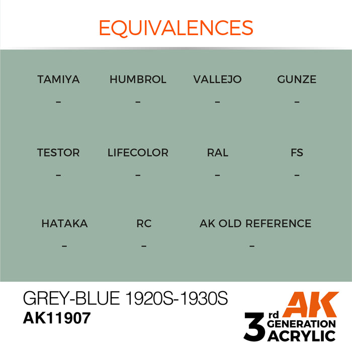 AK Interactive Air Series - Grey-Blue 1920s-1930s - 18ml