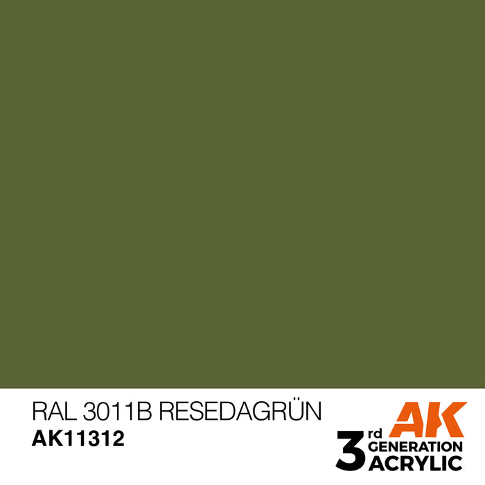 AK Interactive AFV Series - RAL 6011B Resedagrün - 18ml