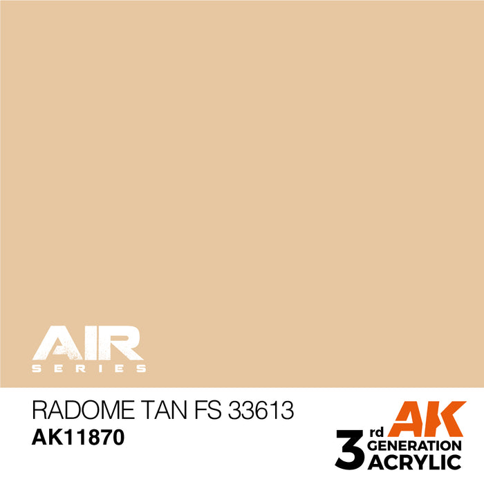AK Interactive Air Series - Radome Tan FS 33613 - 18ml