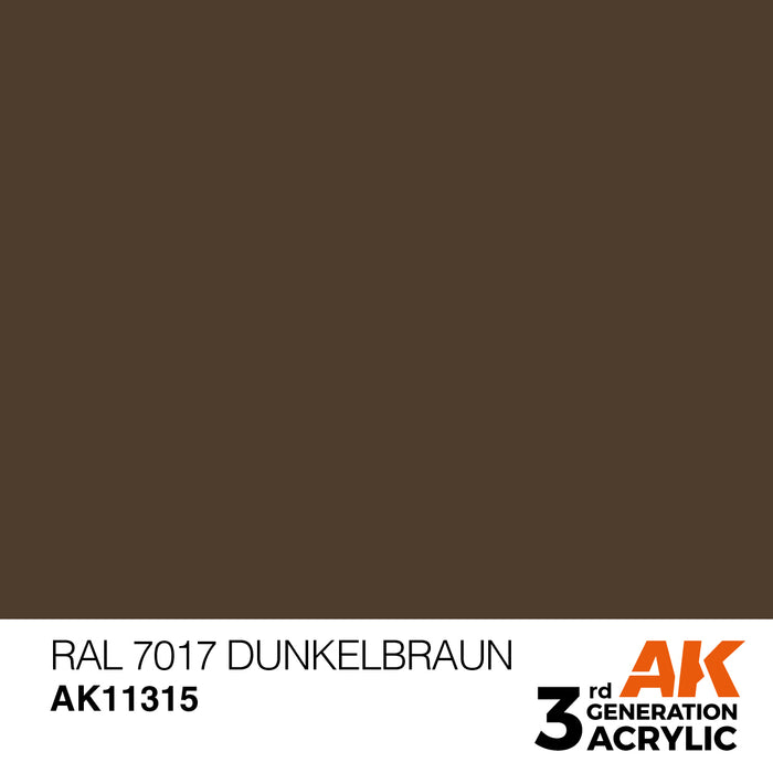 AK Interactive AFV Series - RAL 7017 Dunkelbraun - 18ml