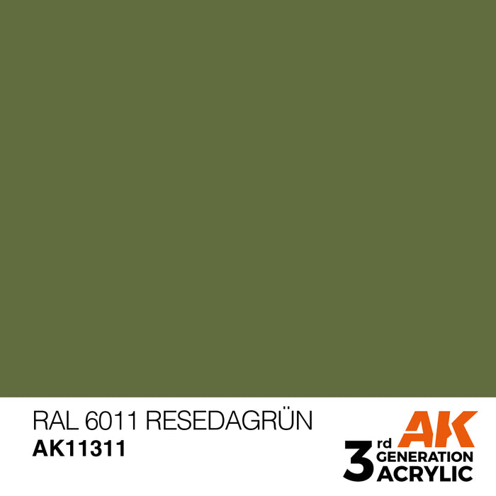 AK Interactive AFV Series - RAL 6011 Resedagrün - 18ml