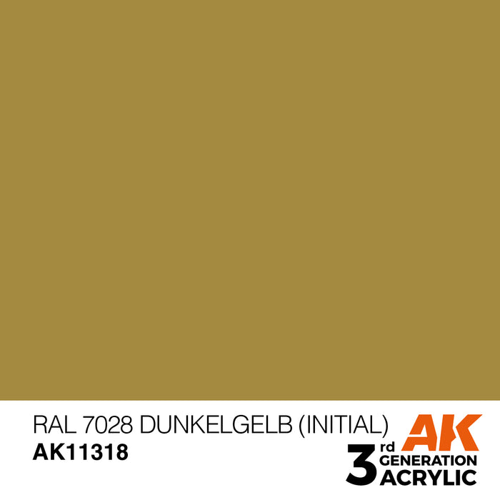 AK Interactive AFV Series - RAL 7028 Dunkelgelb (Initial) - 18ml