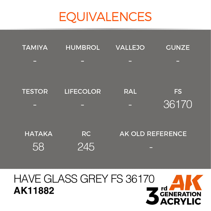 AK Interactive Air Series - Have Glass Grey FS 36170 - 18ml