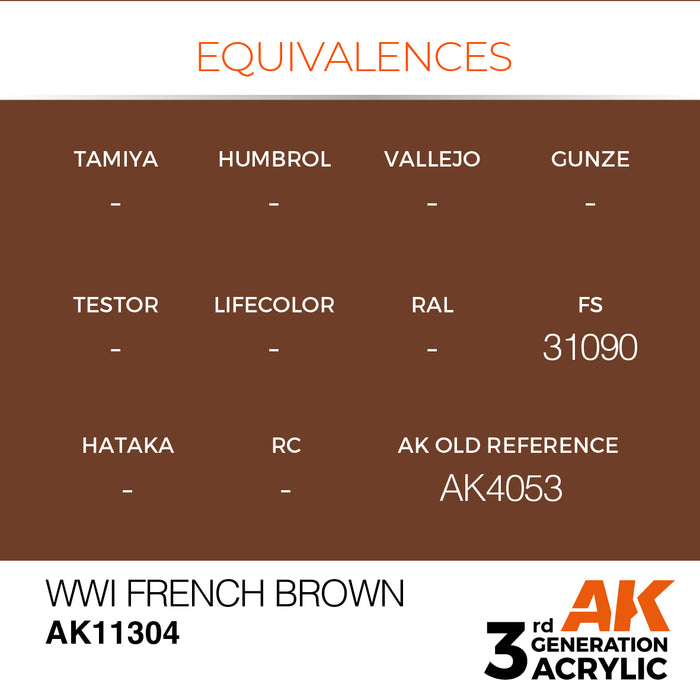 AK Interactive AFV Series - WWI French Brown - 18ml