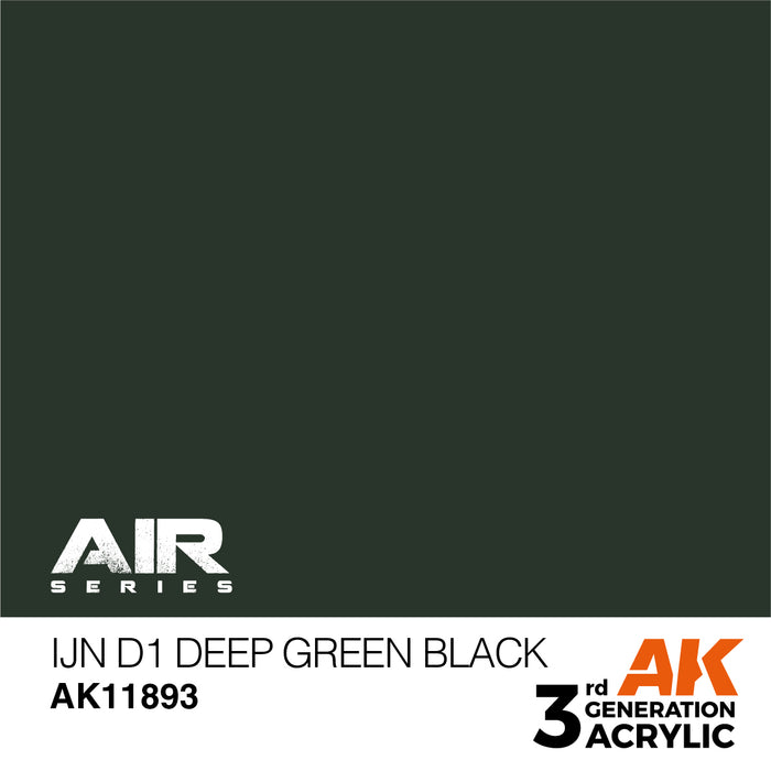 AK Interactive Air Series - IJN D1 Deep Green Black - 18ml
