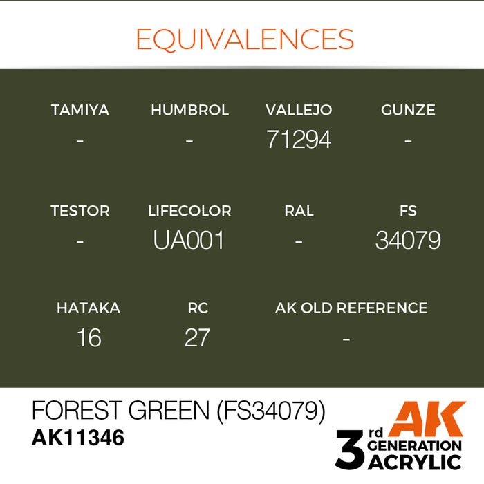 AK Interactive AFV Series - Forest Green (FS34079) - 18ml