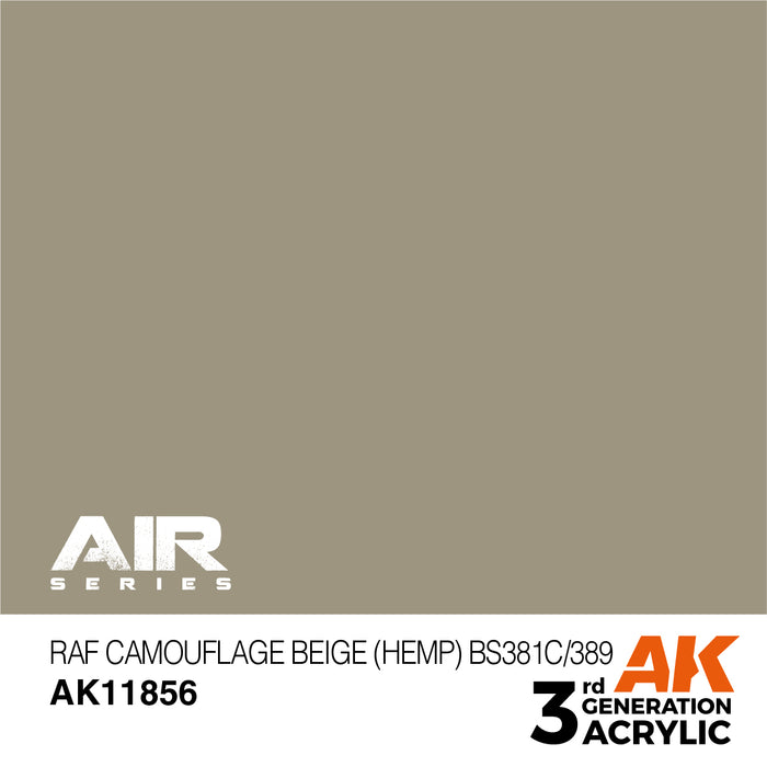 AK Interactive Air Series - RAF Camouflage Beige (Hemp) BS381C/389 - 18ml