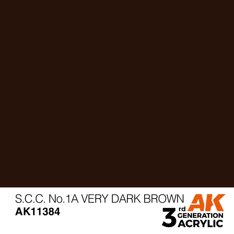 AK Interactive AFV Series - S.C.C. No.1A Very Dark Brown - 18ml
