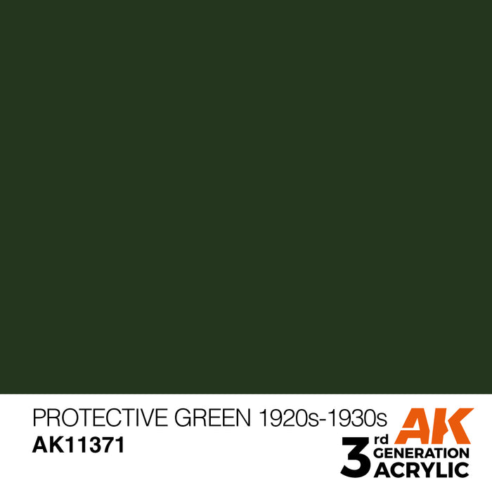 AK Interactive AFV Series - Protective Green 1920s-1930s - 18ml