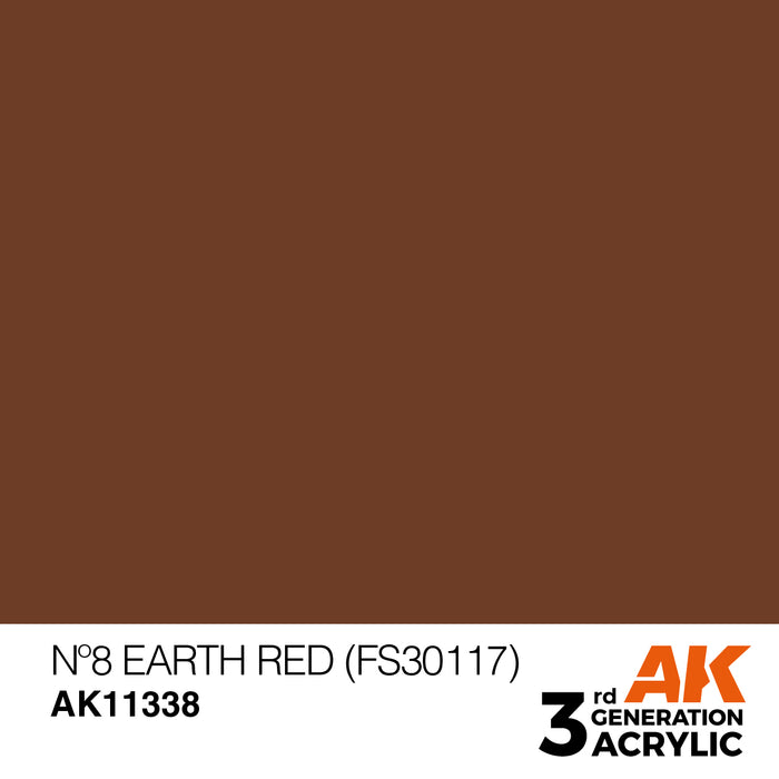 AK Interactive AFV Series - Nº8 Earth Red (FS30117) - 18ml